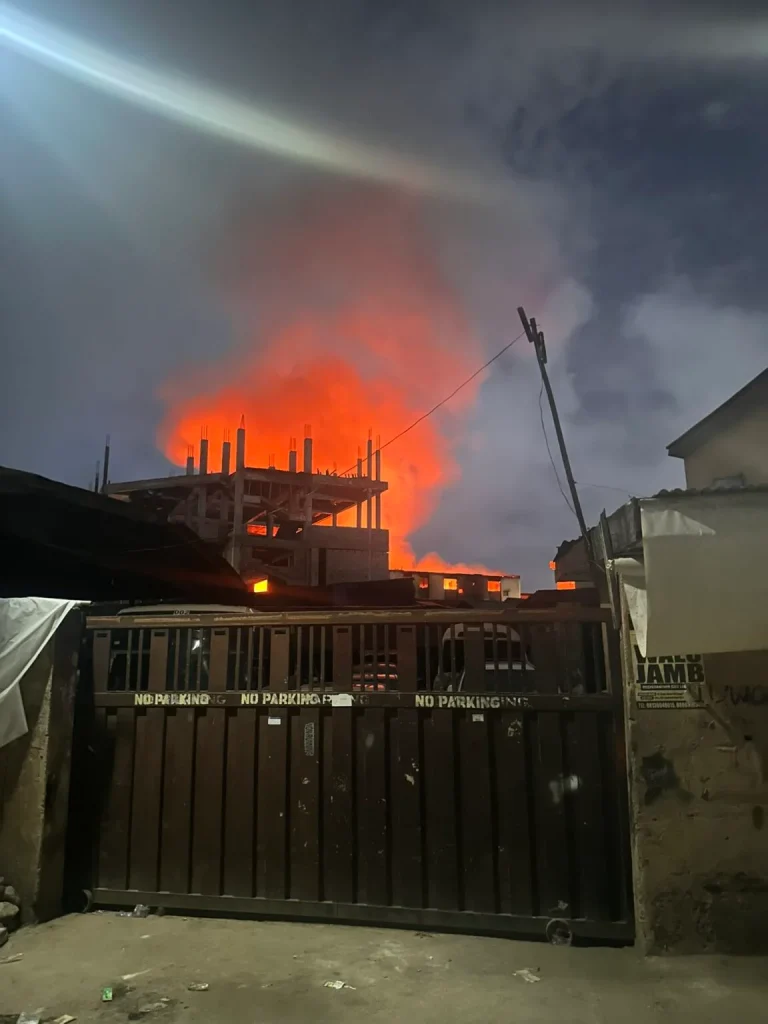 Lagos Market on Fire, Goods Worth Millions Destroyed